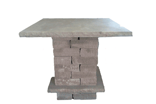 Indiana Limestone Rock Faced Bistro Table 42″